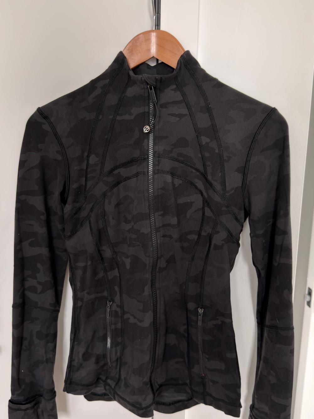 lululemon athletica Black Camo Zip Jacket